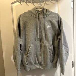 Men’s Nike Gray Zip-Up Hoodie